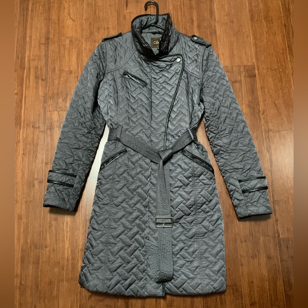 Cole Haan Quilted Long Coat